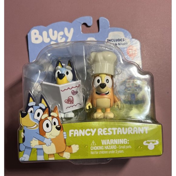 Other - New Bluey Fancy Restaurant Mini Figure 2-Pack [Bluey & Bingo] NIP